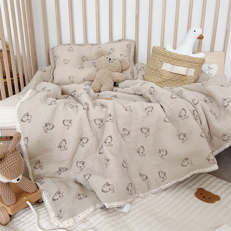 Toddler Bed Quilt and Pillow