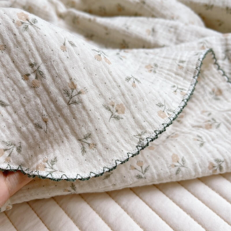 Vintage Floral Baby Blanket