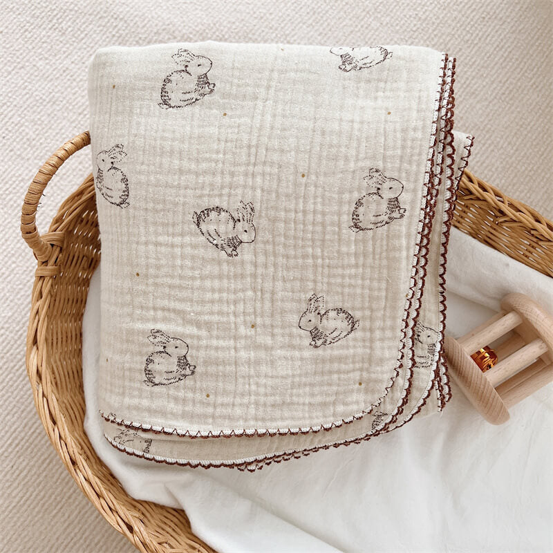 Vintage Floral Baby Blanket