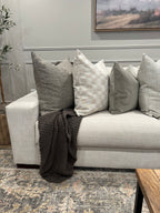 Olive Green Velvet Pillow Cover