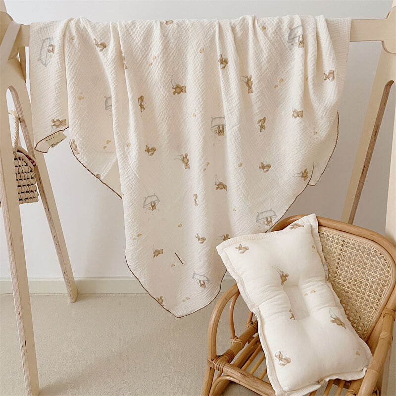 Baby Swaddle Blanket with Pillow Set