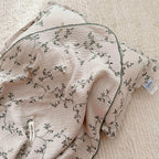Cotton Muslin Blanket with Pillow Set