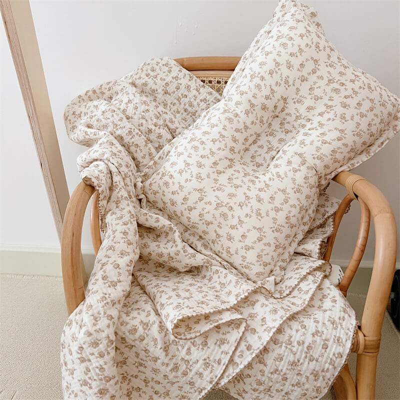 Vintage Floral Baby Blanket