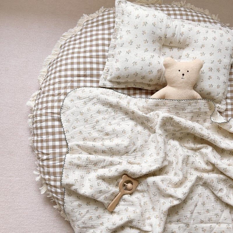Vintage Floral Baby Blanket