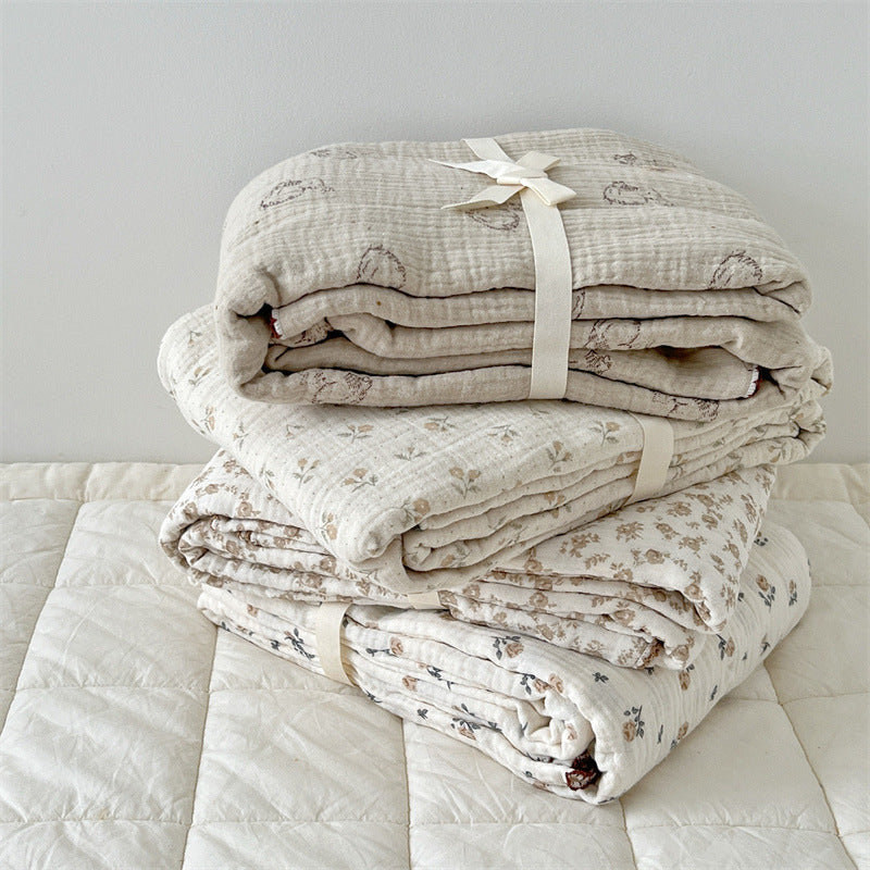 Vintage Floral Baby Blanket